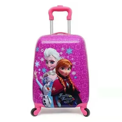 £29.99 • Buy Frozen Kids Suitcase Holiday Travel Hard Shell Luggage Trolley Bags 18 Inch