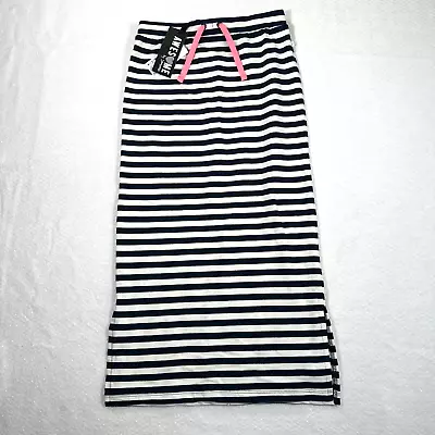 Someone Kids Girls 152/12 Navy Blue/White Stripe Drawstring Maxi Skirt New • $12