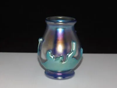 1980 Vandermark Art Glass 4 1/4  Vase Signed Jim Mc Clure • $49.99