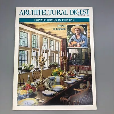 Architectural Digest January 1996 Vtg Magazine Interiors Design Advertisements • $19