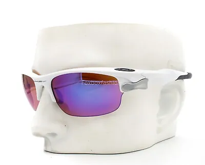 Oakley OO9097-13 Fast Jacket Sunglasses White W/ Purple Red Blue Mirror Lens • $215