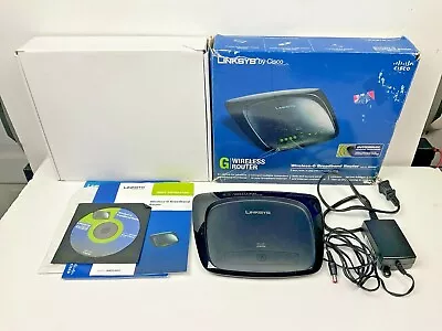 Linksys Wireless-G Broadband Router Cisco Mutliple Computer **W/ CD** M# WRT54G2 • $6.99