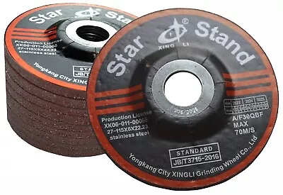 10 Pcs 4-1/2 In Grinding Wheels Aluminum Oxide Grinding Disc For Angle Grinder • $9.95