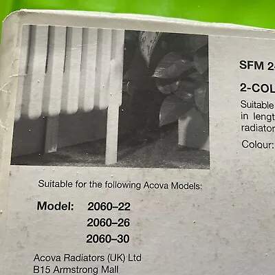 Acova Radiator 2 Column Floor Support 3 Pack 2060-22 2060-26 2060-30 NEW SEALED • £15