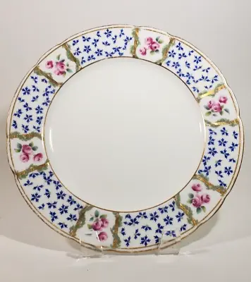 £96.91 • Buy Gorgeous Minton Pink Rose Blue Cornflower 9 Inch Cabinet/Luncheon Plate