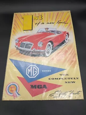 Vintage MG A. Metal Sign 11  X 16   1994 Made In Great Britain  • $25.08