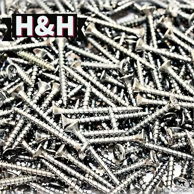 £1.98 • Buy Wood Screws Free Uk P&p Multi Purpose Flat Pozi Countersunk Chipboard