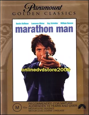 MARATHON MAN Dustin HOFFMAN Laurence OLIVIER Roy SCHEIDER THRILLER DVD Region 4 • $7