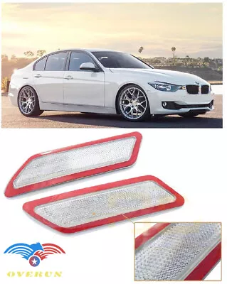 For 12-15 BMW F31 F30 3 Series Clear Bumper Side Marker Deflector Reflector Lamp • $16.49