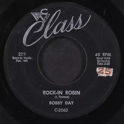 BOBBY DAY: Rock-in Robin / Over And Over CLASS 7  Single 45 RPM • $5