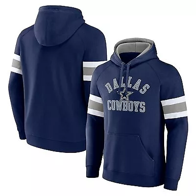 NFL Dallas Cowboys Men's Long Sleeve Old Relaiable Fashion Hooded Sweatshirt - L • $18.99