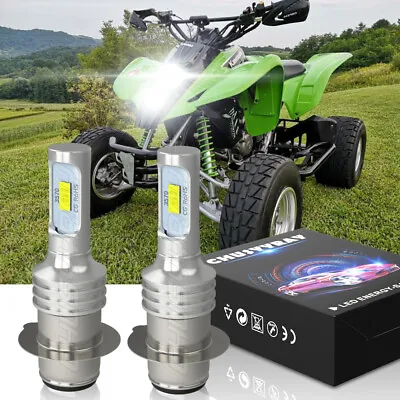 For Kawasaki ATV KFX400 2003-2006 KFX450R 2009 2010-2014 H6 LED Headlight Bulbs • $12.39