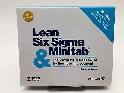 Lean Six Sigma & Minitab (6th Edition): The Complete Toolbox Guide • $79.85