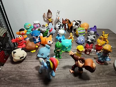 Lot Of 34 Disney McDonald's Mixed Lot Toys Elmo Simba Pj Masks Frozen • $20.18