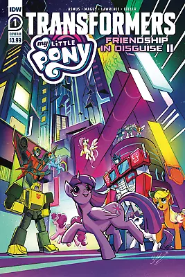 Transformers My Little Pony Friendship In Diguise II Poster Comic Book Issue 1 • $15