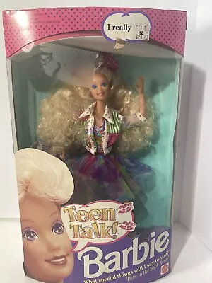 Vintage 1991 Mattel Teen Talk Barbie Doll #5745- Damaged Box • $35