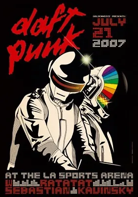 Daft Punk La Sports Arena 2007 *original* Poster Signed Numbered 205/500 • $350