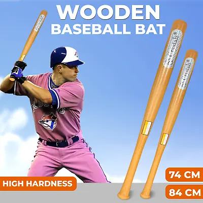 £912.99 • Buy Top Quality Heavy Duty Wooden Baseball Rounders Lightweight Softball Bat 29 /33 