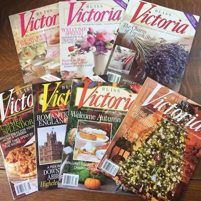 Lot Of 7 VICTORIA Bliss Magazines Vintage 2013 Complete Year Back Issues • $29.99