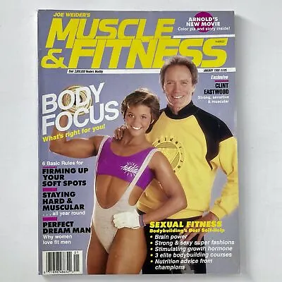 Joe Weider's Muscle & Fitness Magazine January 1988 Clint Eastwood Cover • $17.95