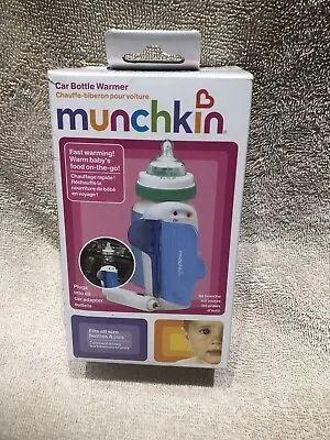 Munchkin Travel Car Bottle Warmer Car Charger Fits All Bottles And Jars Blue • $12