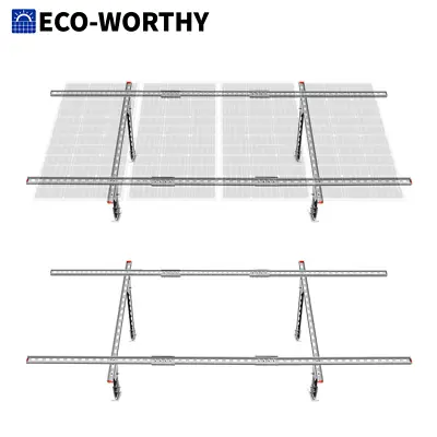 ECO-WORTHY Adjustable Solar Panel Mounting Brackets Kit System For 4PCS Panels • $119.99