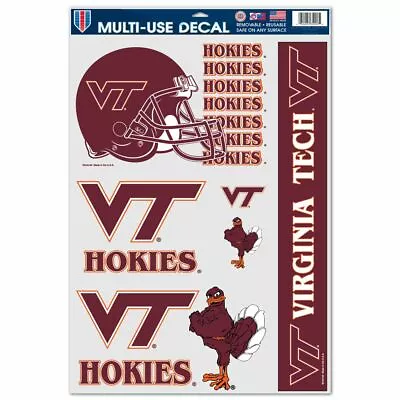 Virginia Tech Hokies 11 X17  Ultra Decal Sheet New Wincraft 👀 • $13