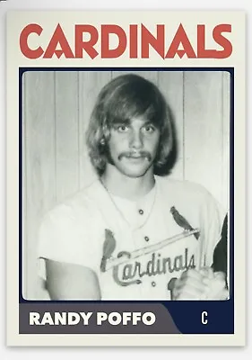 1972 Randy Macho Man Savage Poffo Gulf Coast Cardinals MILB Baseball Card • $9.49