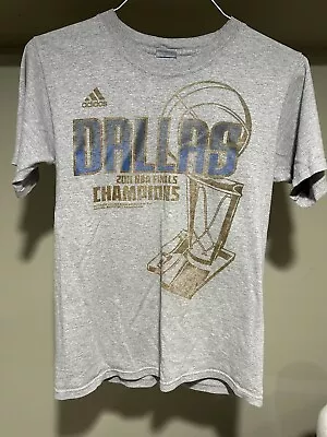 Adidas Dallas Mavericks Shirt Youth Small 2011 NBA Finals Champions • $8.95