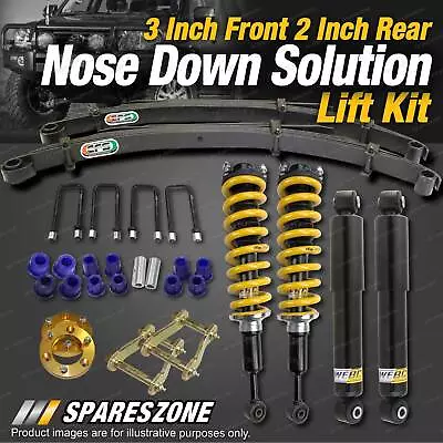 $1299 • Buy 3 Inch Front + 2 Inch Rear Levelling Lift Kit For Toyota Hilux GGN KUN26 25