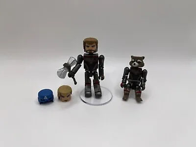 MiniMates Avengers: Endgame - Team Suit CAPTAIN AMERICA/THOR & ROCKET • $9.99