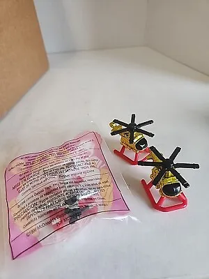 Micro Machines Ocean Flyer Toy Airplane & Helicopter McDonalds Happy Meal 1996 • $11.50