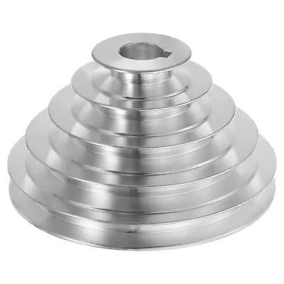 Aluminum A-Type 5 Step Pulley Wheel 24mm Bore 55-150mm Outer Dia For 12.7mm Belt • $35.21