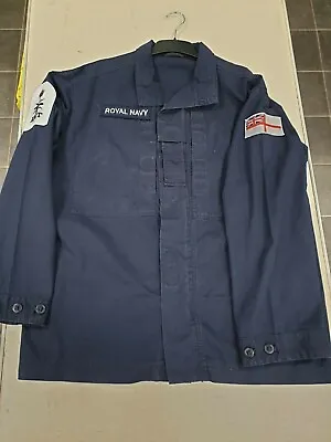 £19.99 • Buy Genuine Royal Navy PCS Combat Shirt Jacket Warm Weather Navy Blue Military Army