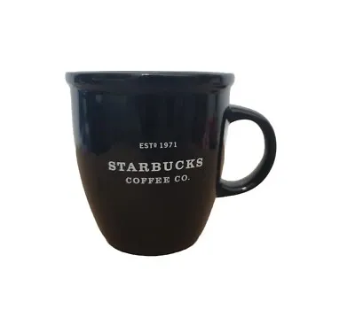 Starbucks Coffee Est. 1971 Barista Ceramic Mug 2002 Vintage Black Abbey 16 Oz • $16