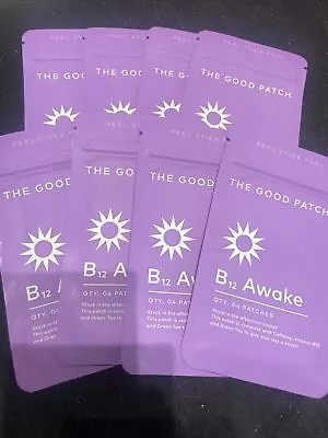 8X The Good Patch B12 AWAKE - 4 Patches Ea - 32 Patches Total-Caffeine Green Tea • $19.99