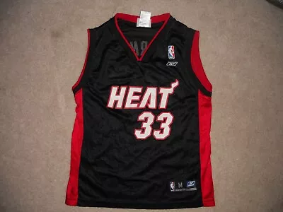 Miami Heat Basketball Jersey #33 Alzono Mourning Reebok Youth Medium 10-12 • $49.97