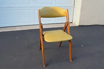 Vintage Norquist Coronet Wonderfold Mid Century Green Folding Chair • $95