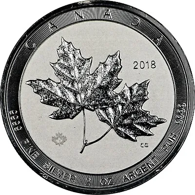 2018 Canada 2oz 9999 Silver $10 Twin Maples New From Tubes! • $69.99