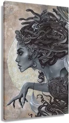 Medusa Wall Art Canvas Framed Greek Print Greek Mythology Wall Art Greek Artwork • $59.99