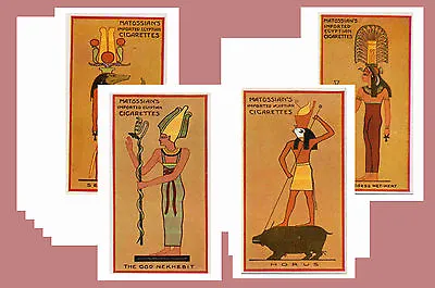 Ancient Egyptian Gods (1924) - Cigarette Card Postcard Set # 1 • £7.99