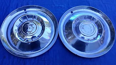 2 Factory Original 1955 Mercury Medalist Monterey 15 Inch Hubcaps Wheel Covers • $49