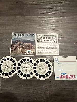 View-Master PREHISTORIC ANIMALS B619 Dinosaurs - 3 Reel Set • $10