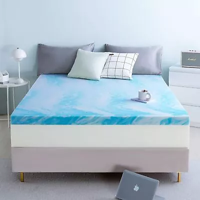 Twin Mattress Topper 3 Inch Memory Foam Mattress Topper With Cooling Gel Infusio • $42.74