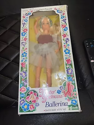 Vintage 1983 CREATA Flower Princess Ballerina LEEANNA Poseable Doll # 1008 NRFB • $6