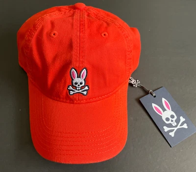 $29.99 • Buy New Psycho Bunny Lux Designer NYC Street Style Graphic Logo Hat Cap Orange