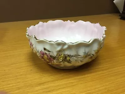 Antique C. Tielsch & Co. C.T. GERMANY 8 1/4” Footed Center Bowl • $35