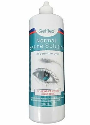 Gelflex Normal Saline Solution 500ml Eye Rinse Antibacterial • $13.99