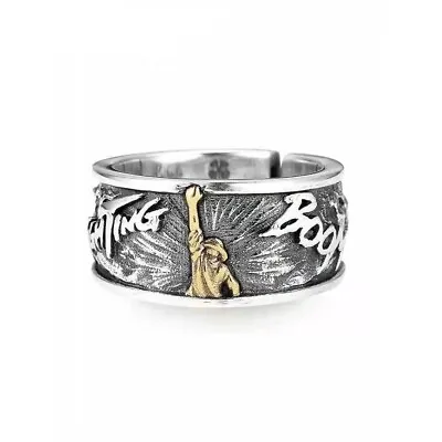 Anime One Piece Luffy Fighting Boom Opening Rings For Men Women Vintage Jewelry • $4.74