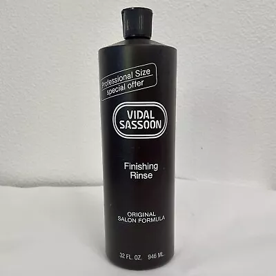 Vintage 1980s Vidal Sassoon Finishing Rinse 3-Step Hair Care System 32 Oz NEW • $40